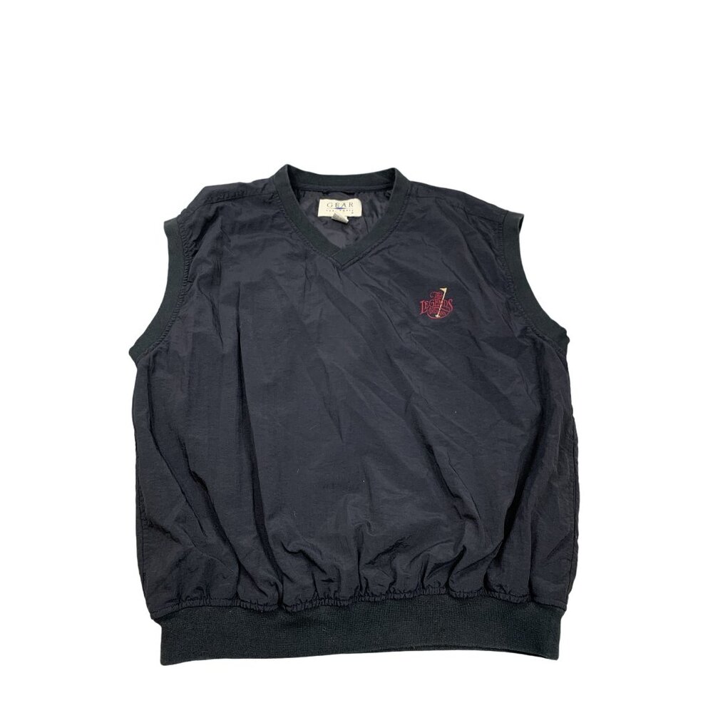 Gear For Sports Men's XL Black Nylon Golf Pullover Vest The Legends of Indiana